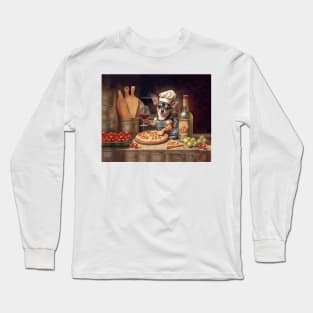 Chihuahua Dog Pizza Chef Long Sleeve T-Shirt